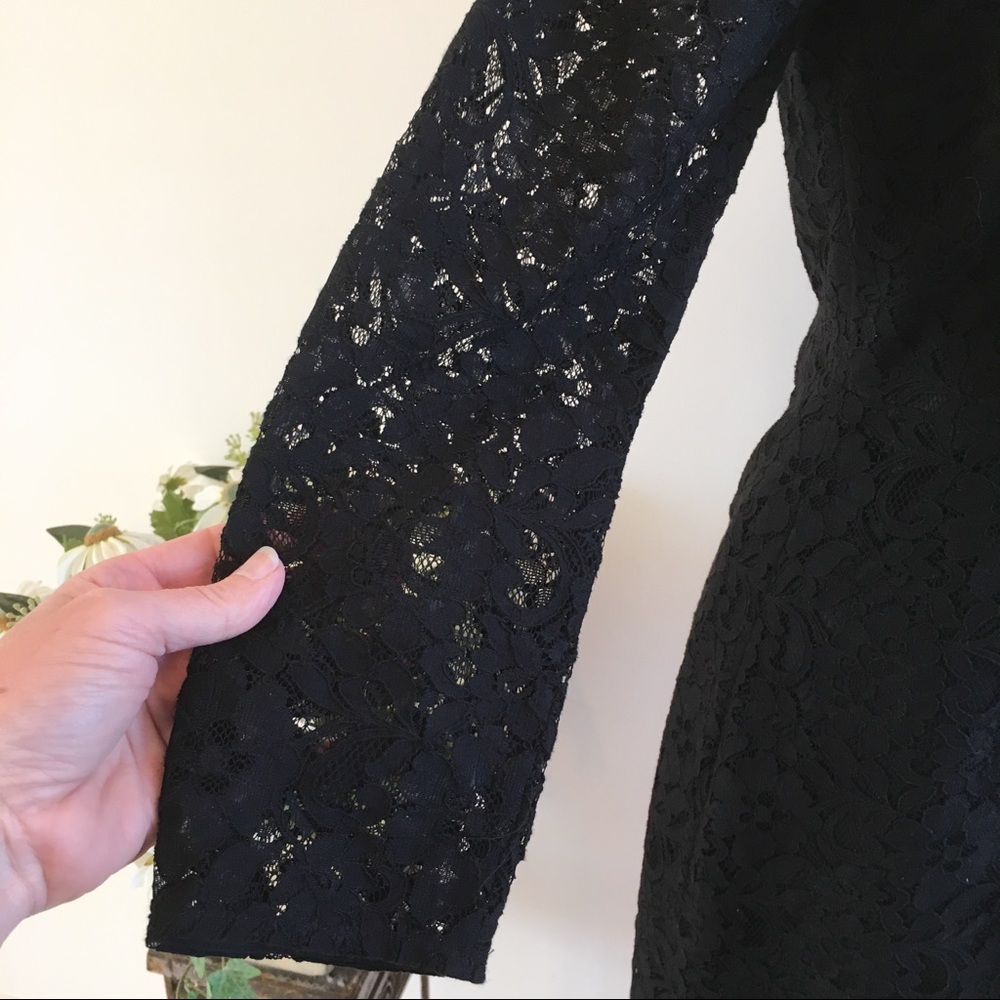 J. Crew Black Floral Lace Dress - Picture 10 of 12